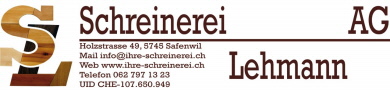 Schreinerei Lehmann AG, Safenwil Schreinerei Lehmann AG, Safenwil